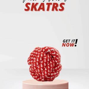 Skatrs Ball Shaped Rope Chew Toy