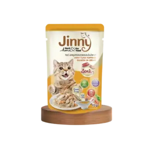 Jinny Tuna Topping Salmon in Gravy, 70 gm(12 apckets)