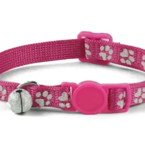 Basil Printed Collar for Cats & Puppies (Pink)