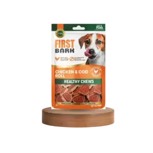 First Bark Chicken Cod Roll Dog Treats