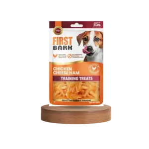 First Bark Chicken Cheese Ham Training Dog Treat