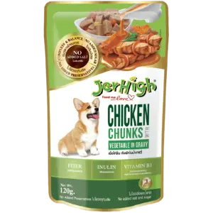 JerHigh Chicken and Vegetable in Gravy 120 gm
