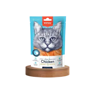 Wanpy Soft Oven-Roasted Chicken Jerky Strips - Cat Treats