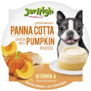 JerHigh Chicken with Pumpkin Mousse Dog Food 70gm (12 Packets)