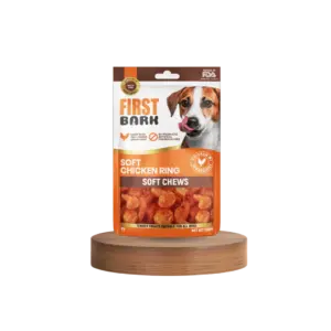 First Bark Soft Chicken Ring Dog Treats 70gm
