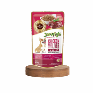 Jerhigh Chicken with Liver in Jelly Dog Food 130gm