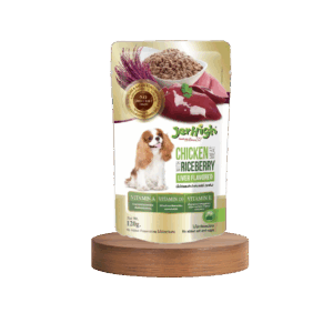 Jerhigh Chicken with Liver Riceberry in Jelly Dog Food 130gm