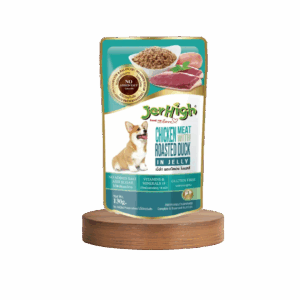 Jerhigh Chicken with Roasted Duck in Jelly Dog Food 130 gm