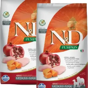 Farmina N&D Pumpkin Chicken & Pomegranate Grain Free Adult Maxi Medium Dog Dry Food