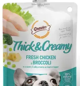 Gnawlers Chicken and Broccoli Thick and Creamy Dog Treats