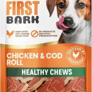 First Bark Chicken Cod Roll Dog Treats