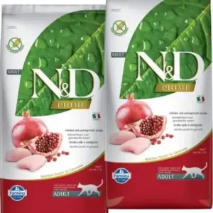 Farmina N&D Prime Chicken & Pomegranate Grain Free Adult Cat Dry Food 10kg(5kg*2)