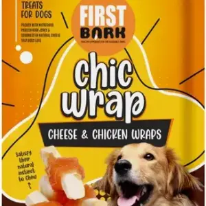 First Bark Cheese & Chicken Wrap Dog Treats 70gm