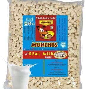 MUNCHOS Real Milk Puppy Biscuits 1 Kg* 25 Packet