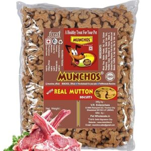 MUNCHOS Real Mutton Puppy Biscuits 1 Kg * 25 Packets