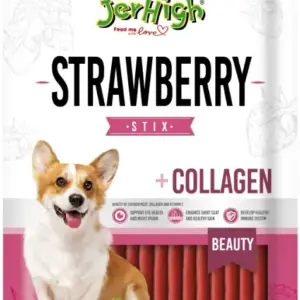 Jerhigh Chicken with Strawberry Flavour 100 gm(12 packets)