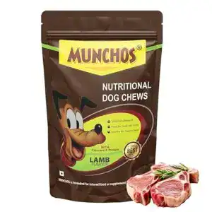 Munchos Lamb Dog Treat Sticks combo offer 450gm*2