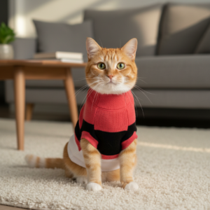 Bone and Paws Sweater for Cats