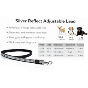 Silver Reflect Adjustable Lead