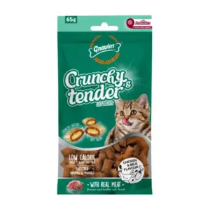 Gnawlers Crunchy Tender Chicken & Milk,Salmon,Tuna,Chicken,Salmon Milk Cat Treats