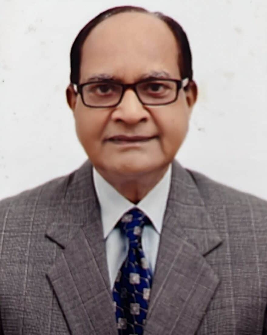 Portrait of Charwaha founder emphasizing dedication to rural education.