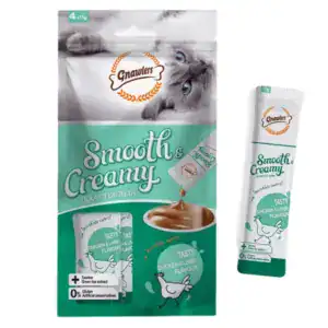 Charwaha Gnawlers Bonito Flavour creamy cat treats for healthy cats.