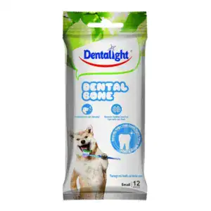 Dentalight Dental Bone for dogs, healthy dental care, small size, 12 pieces.