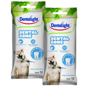 Dog treats for dental health, Dentalight Gnawlers Dental Bone, 12 pcs.