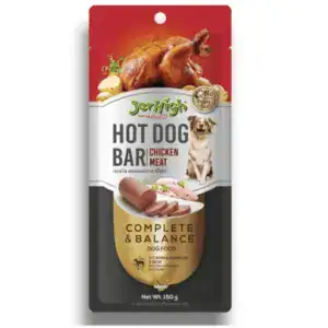 JerHigh Chicken Hot Dog Bar Dog Treats for Dogs.