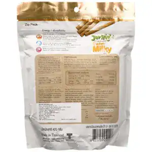 JerHigh Chicken Milky Flavored Dog Treat Sticks for dogs' tasty snack.