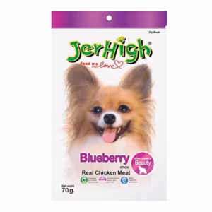 JerHigh Blueberry Flavoured Sticks Dog Treats 70gm