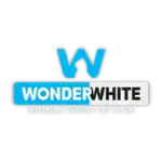 Charwaha Wonder White cat litter logo with blue and black design.