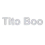 Tito Boo logo on black background, representing Charwaha's branding and identity.